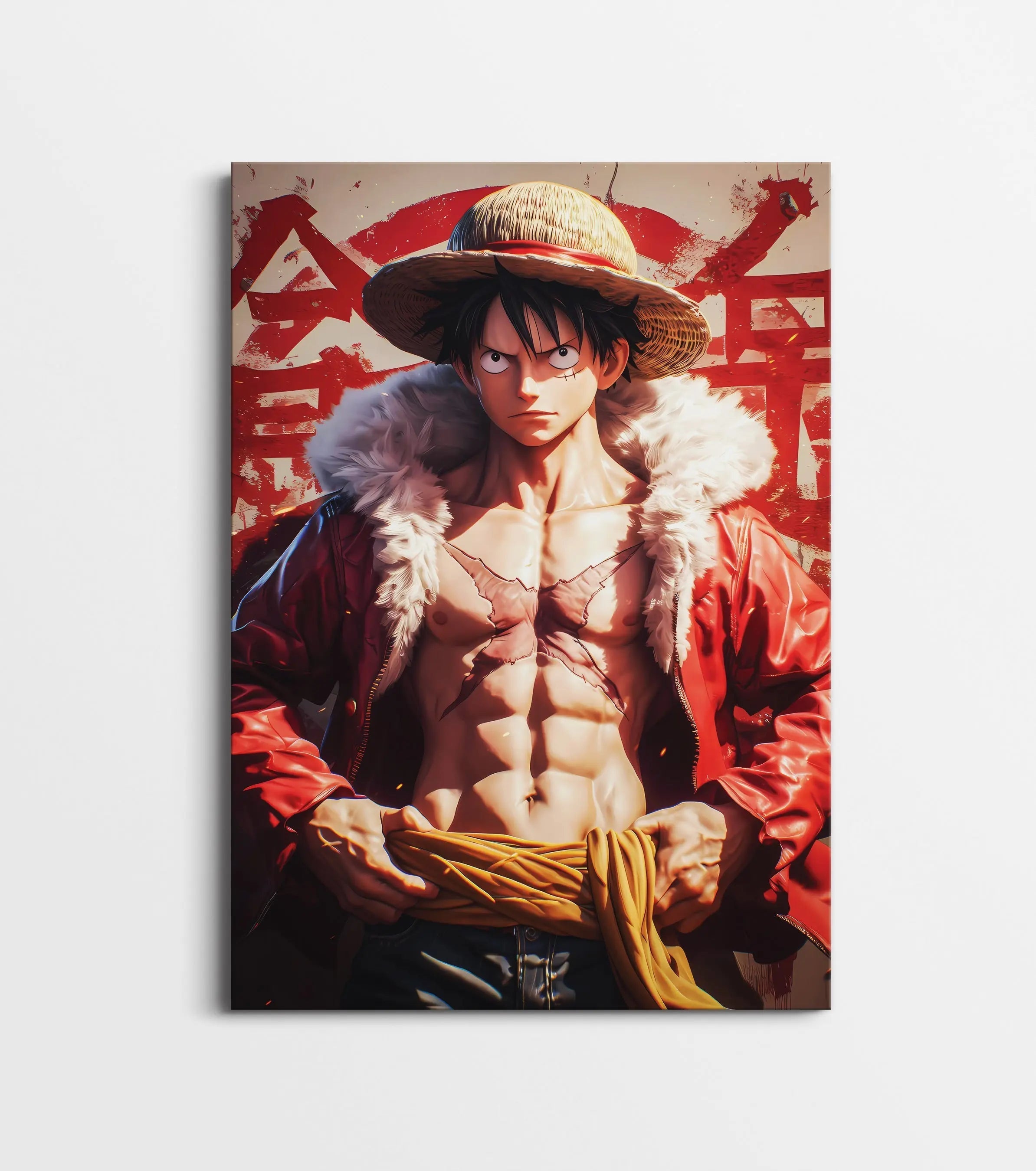 Monkey D. Luffy One Piece Poster | Straw Hat Pirate Anime Wall Art Lazywalls